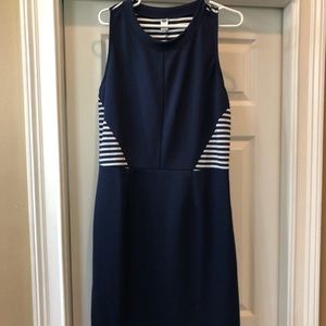 Old Navy Striped Sheath Dress Sz L 💙